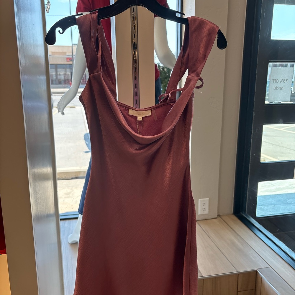 LoveShackFancy Dusty Rose Backless Dress